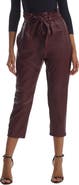 Commando Paperbag Waist Faux Leather Crop Pants