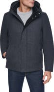 Cole Haan Signature Hooded Wool Blend Field Coat