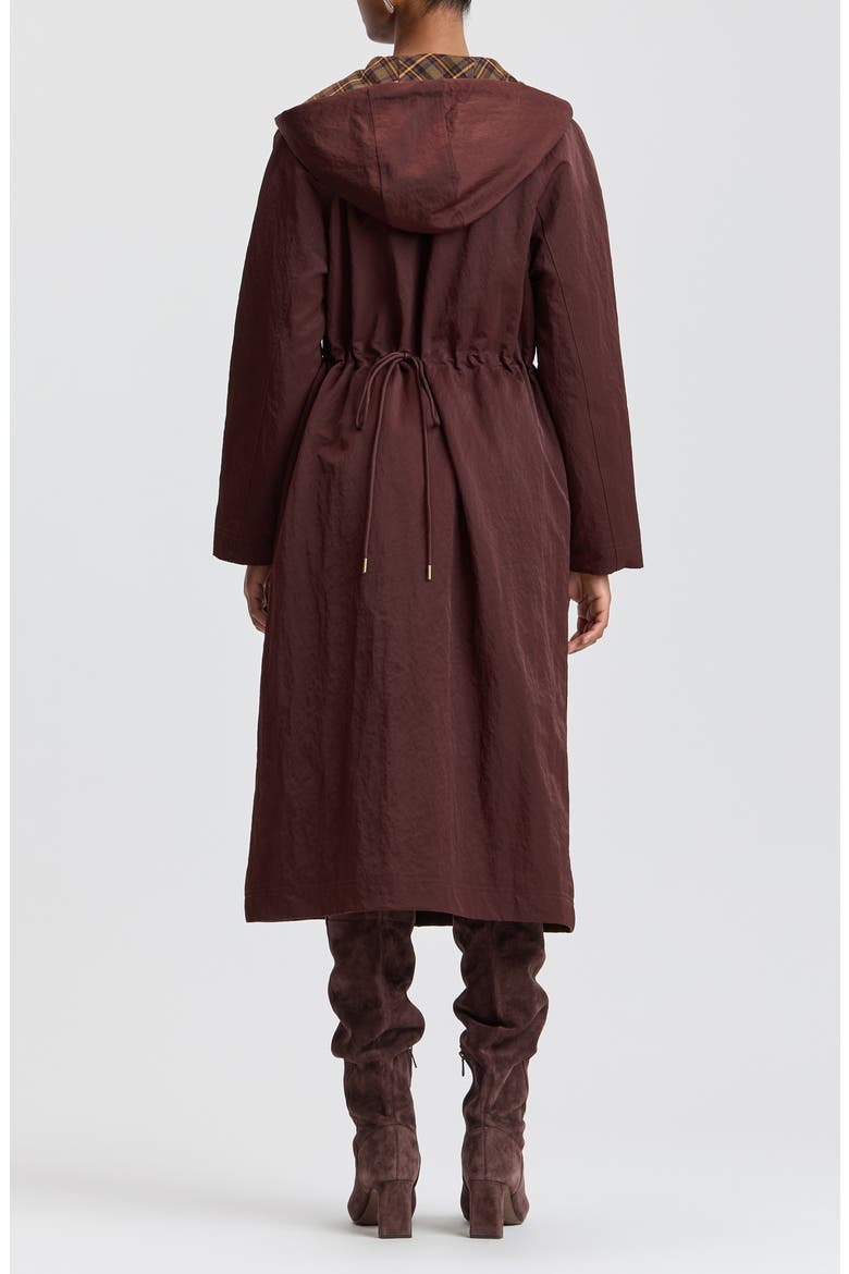 Combo Rain Coat, Alternate, color, WINE PLAID