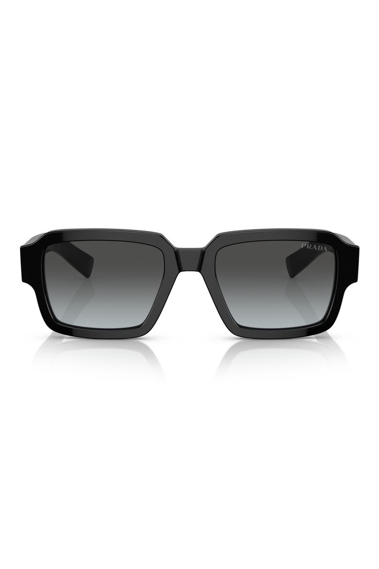 PR02ZSF 54mm Gradient Square Sunglasses, Main, color, BLACK / GREY GRADIENT VINTAGE