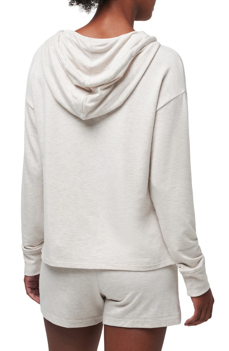 TravisMathew Hidden Gems 2.0 Cloud Hoodie, Alternate, color, Heather Brazilian Sand