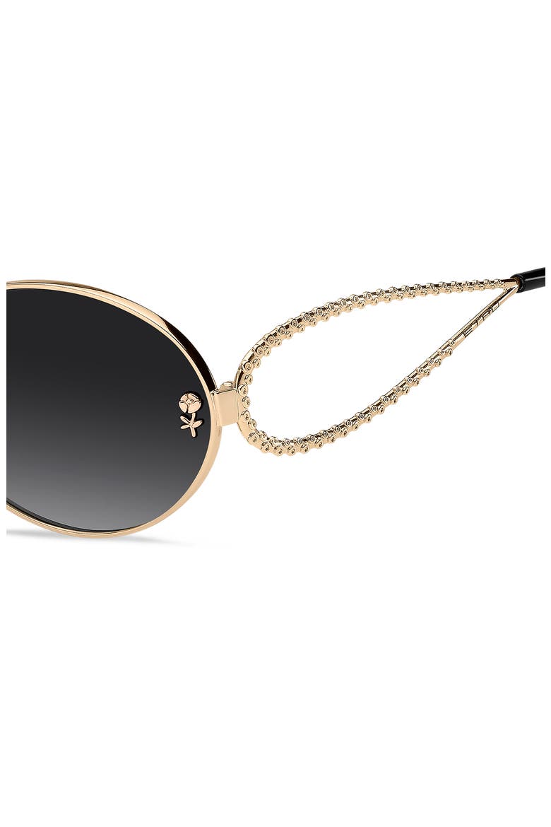 57mm Oval Sunglasses, Alternate, color, ROSE GOLD/ DARK GREY SF