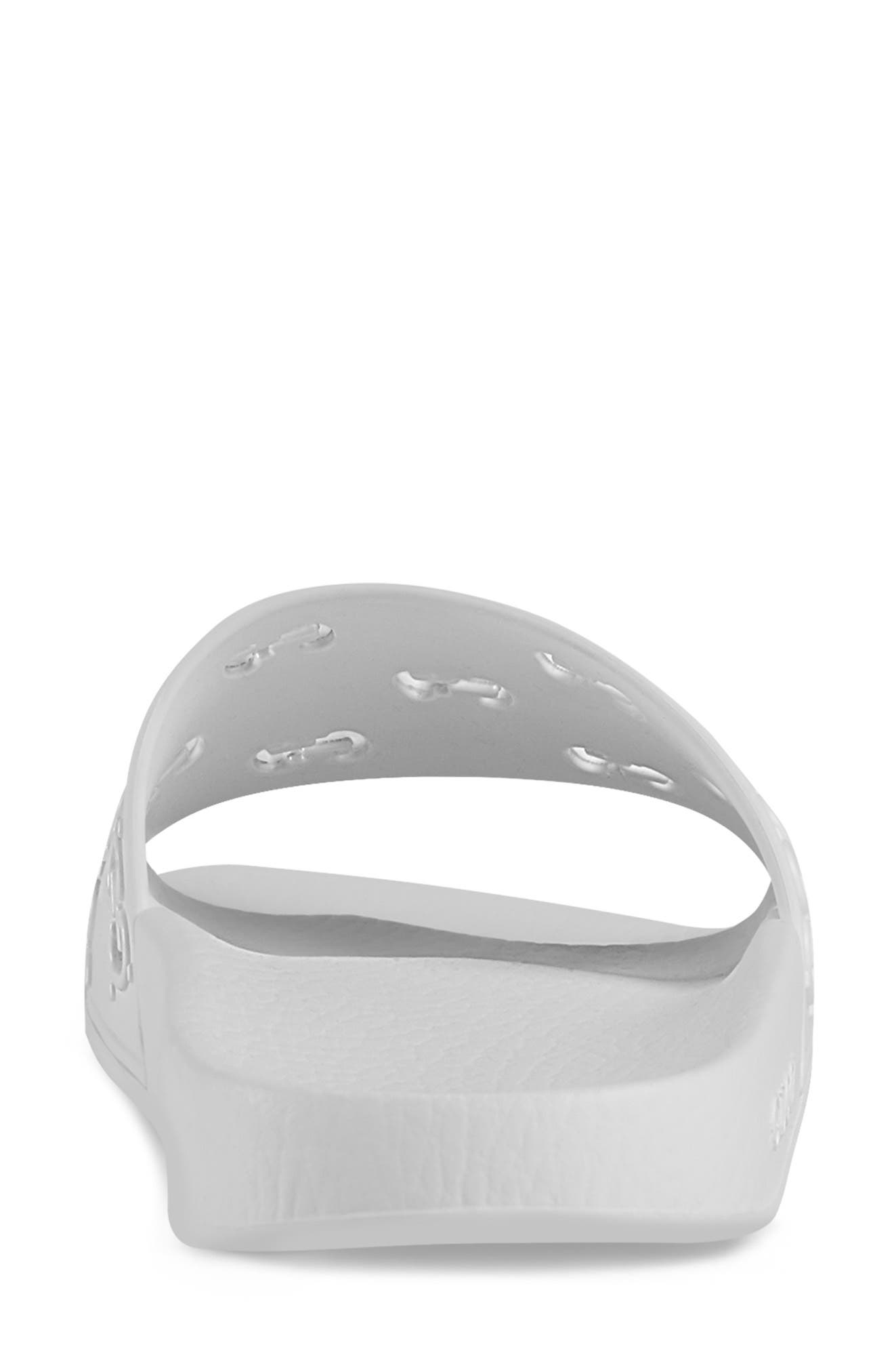 Pursuit GG Logo Slide Sandal, Alternate, color, GREAT WHITE