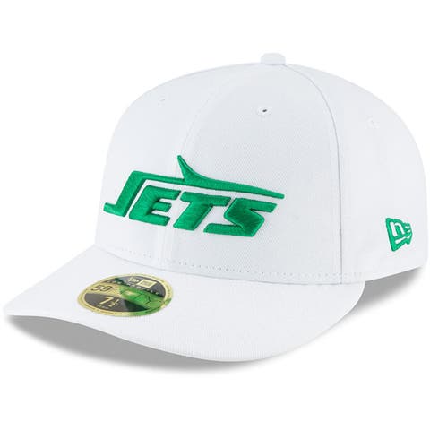 Men's New Era White New York Jets Omaha Low Profile 59FIFTY Fitted Hat