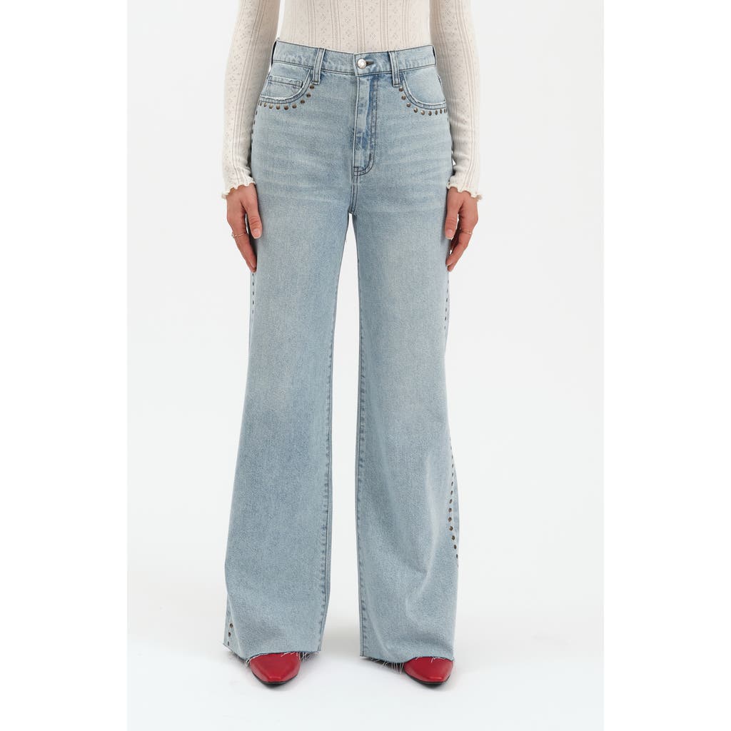 DAZE Daisy Embroidery Wide Leg Jeans in Lets Dance  product