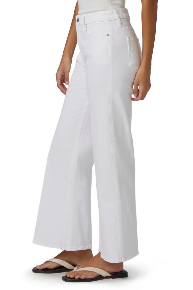 Leenah High Waist Ankle Wide Leg Jeans, Alternate, color, CRISP WHITE