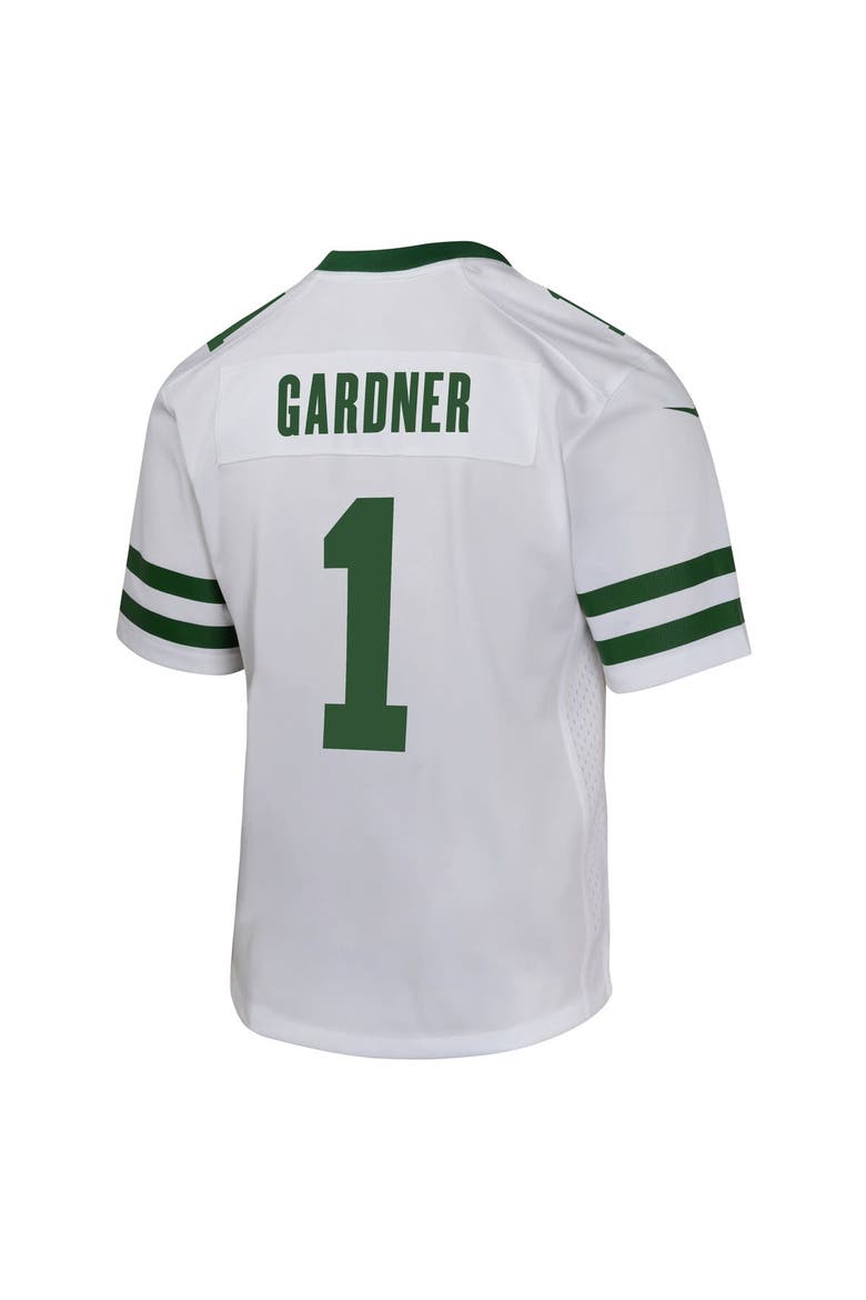 Youth Nike Ahmad Sauce Gardner Legacy White New York Jets Game Jersey, Alternate, color, White