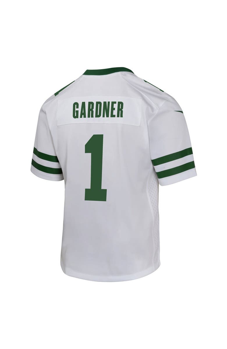 Nike Youth Nike Ahmad Sauce Gardner Legacy White New York Jets Game Jersey, Alternate, color, White
