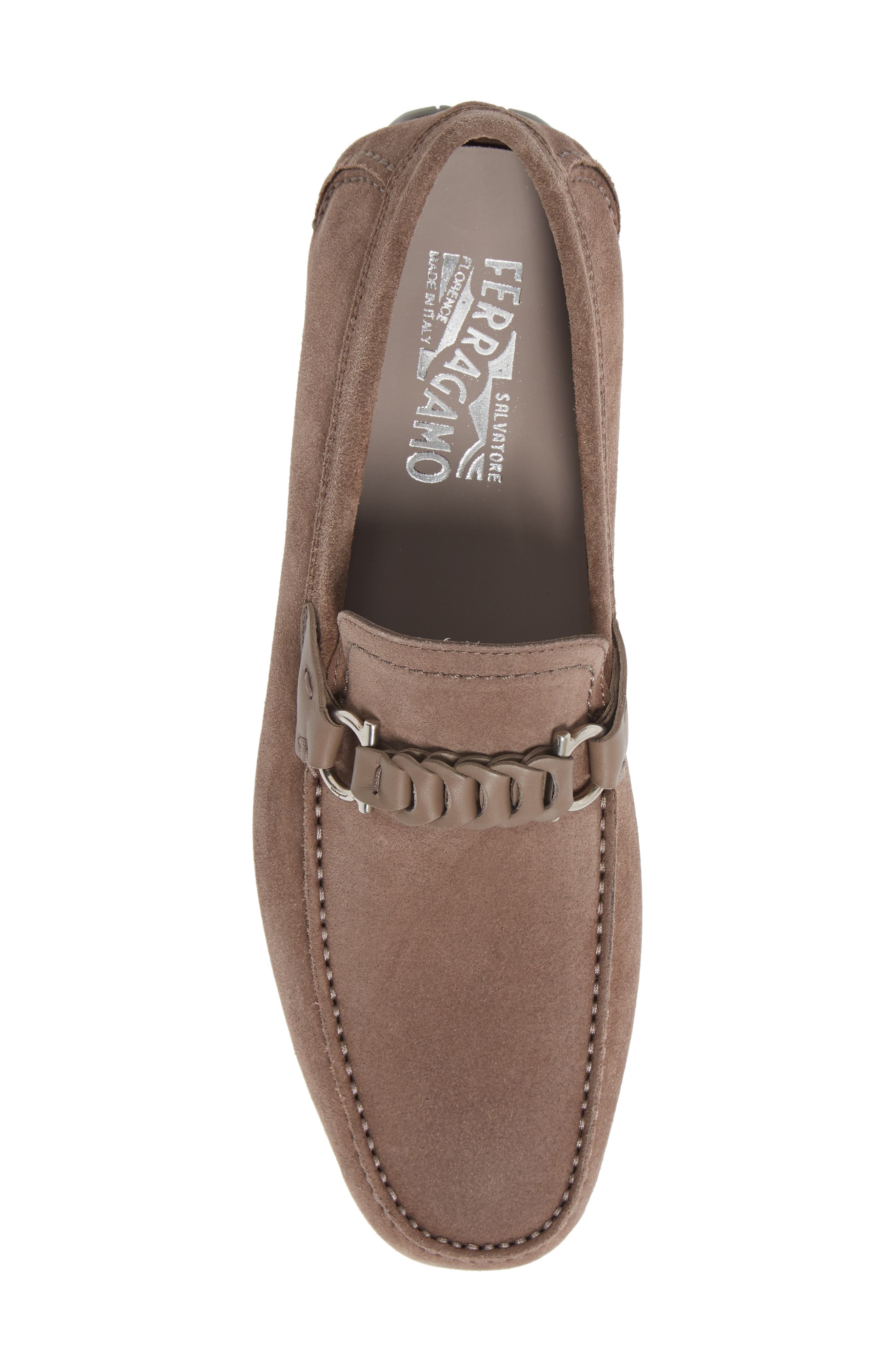Salvatore Ferragamo Stuart Driving Shoe, Alternate, color, COTTON