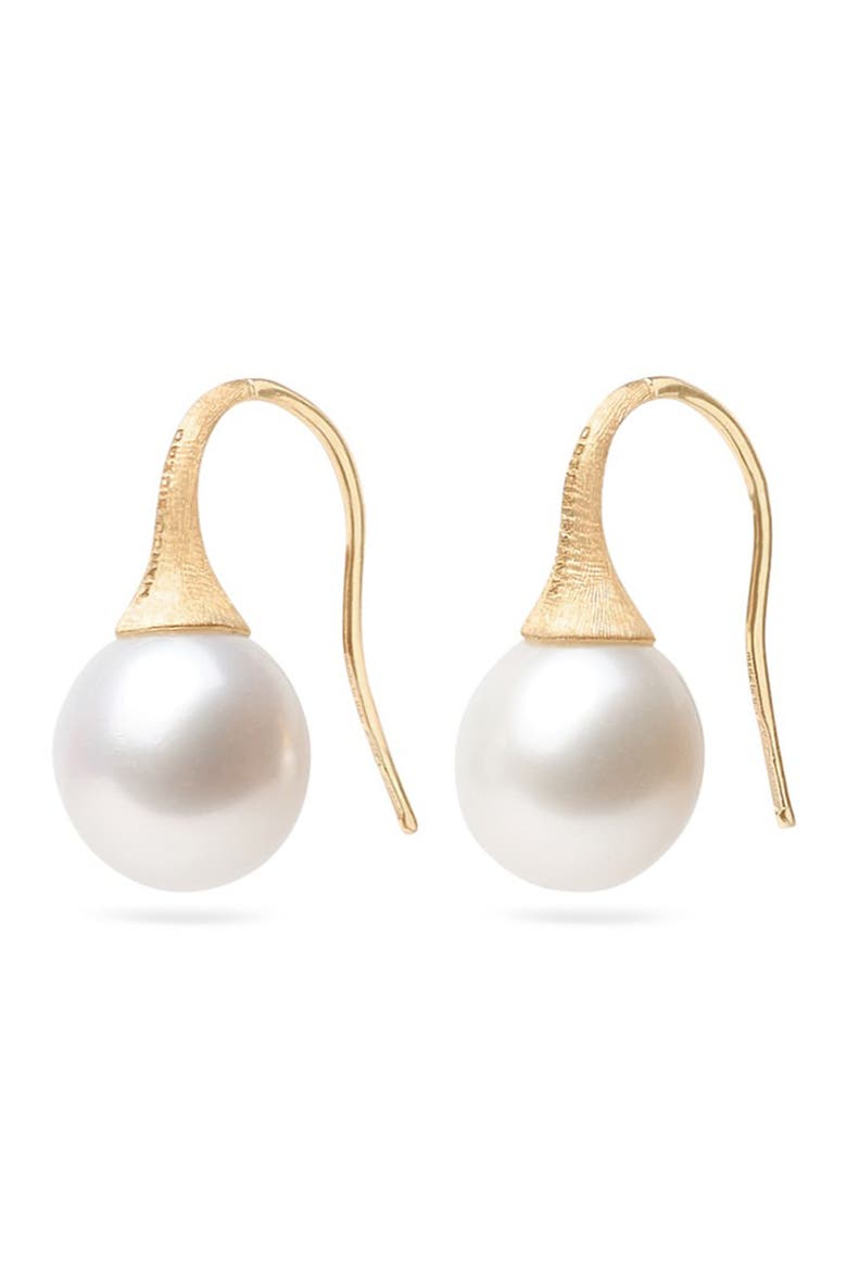 18K Yellow Gold Freshwater Pearl Drop Earrings, Alternate, color, YELLOW GOLD