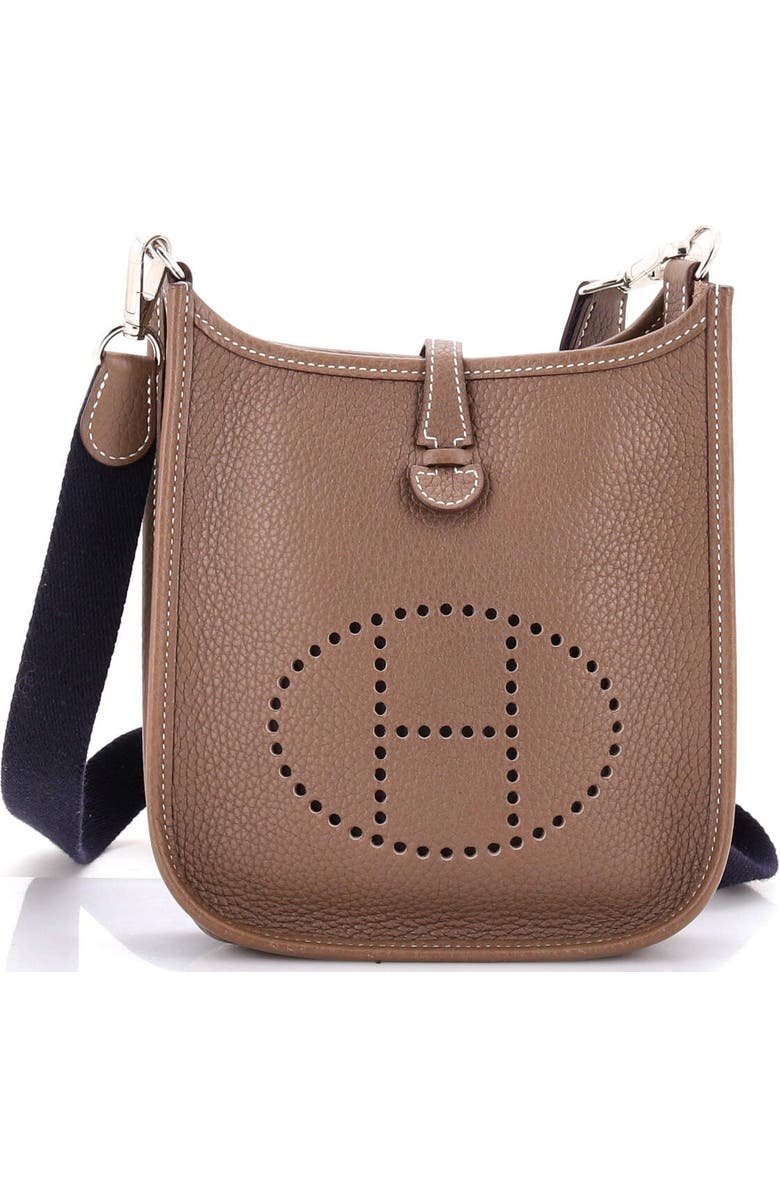 Pre-Owned Hermes Evelyne Bag Gen III Clemence TPM, Main, color, Etoupe