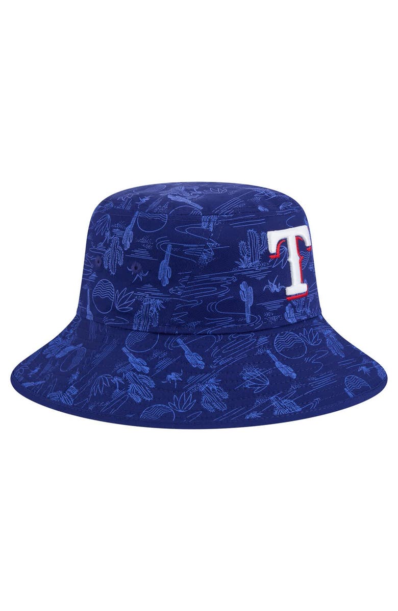 New Era Men's New Era  Dark Blue Texas Rangers 2025 Spring Training All Over Print Bucket Hat, Alternate, color, Dark Blue