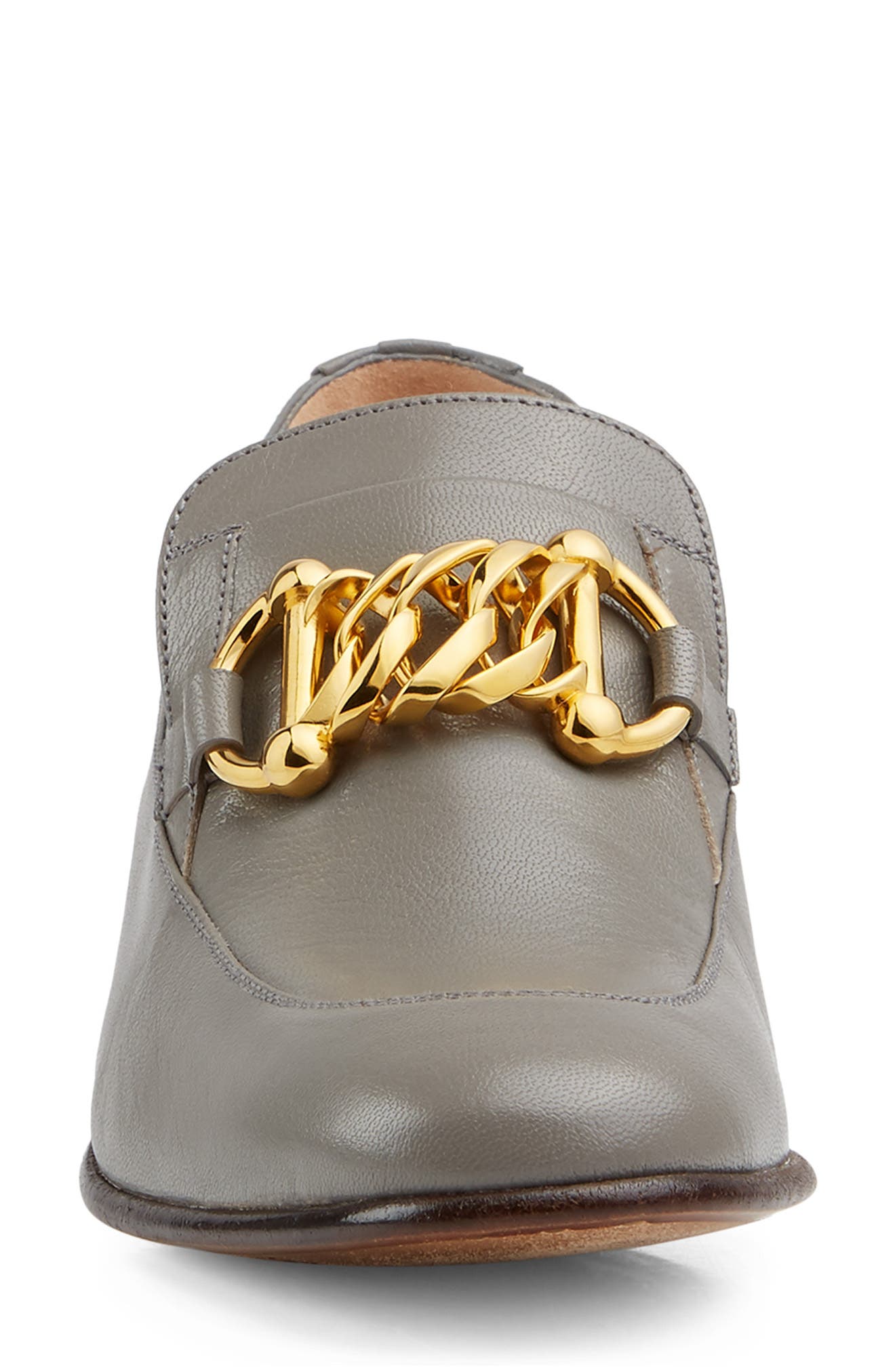 Gucci Ebal Chain Loafer Pump, Alternate, color, 