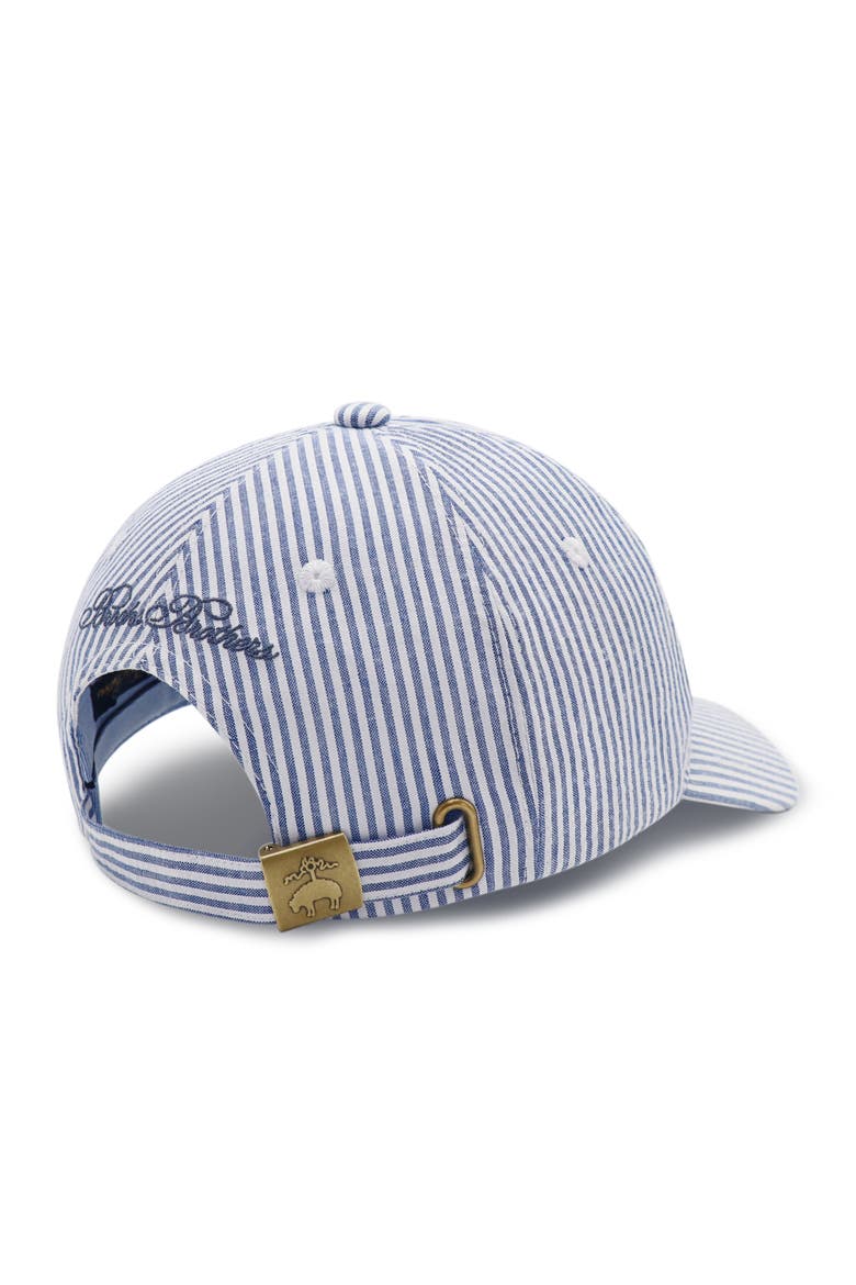 Seersucker Baseball Hat, Alternate, color, Striped Blue