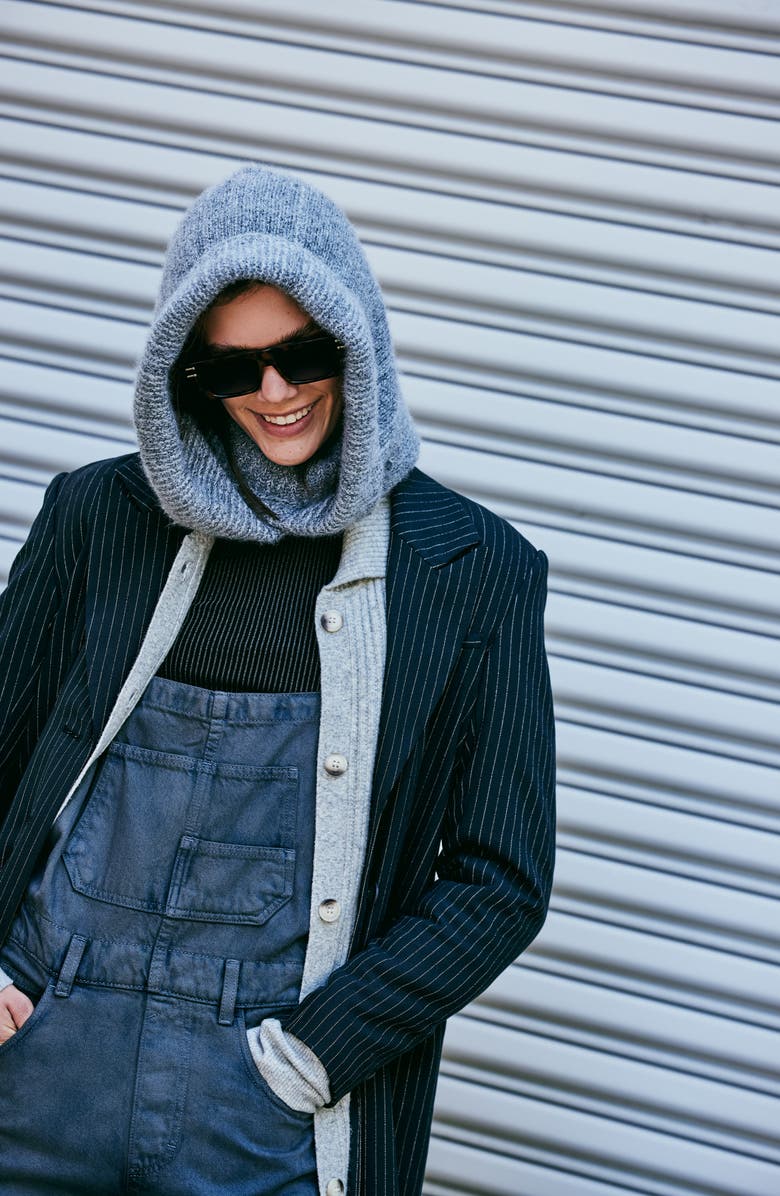 Free People We the Free Ziggy Denim Overalls, Alternate, color, Sapphire Blue