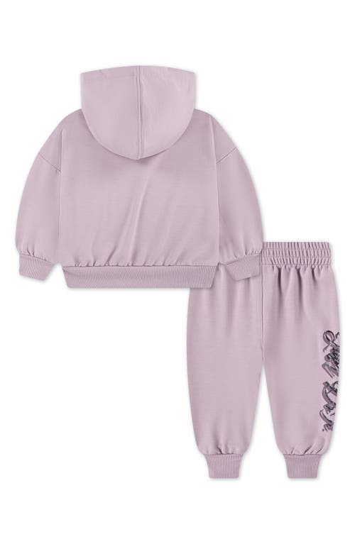 Nike Baby Girls Swoosh On Pointe 2-piece Hoodie And Joggers Set In Purple