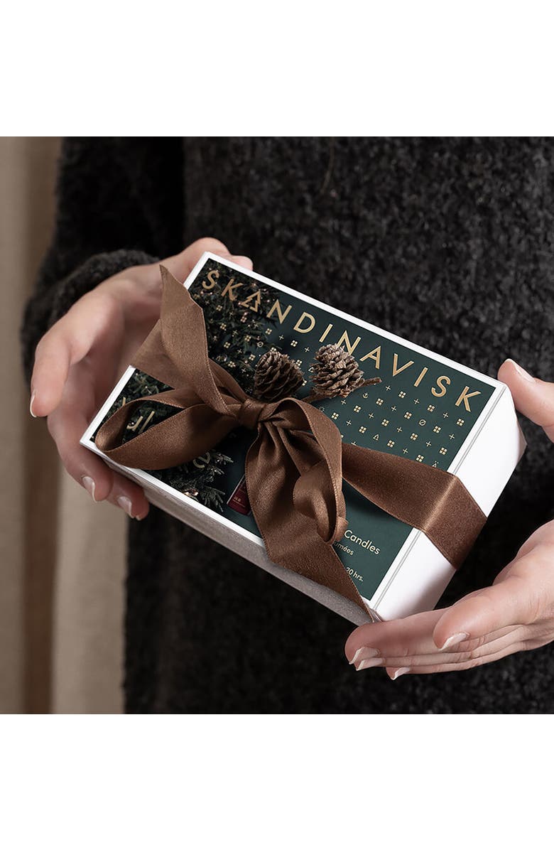 SKANDINAVISK Yuletide Scented Candle Giftset 65g x 2, Alternate, color, Red