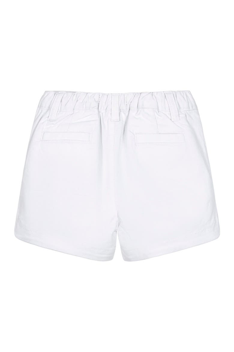 Girls' Organic Stretch Chino Short, Kids, Alternate, color, White