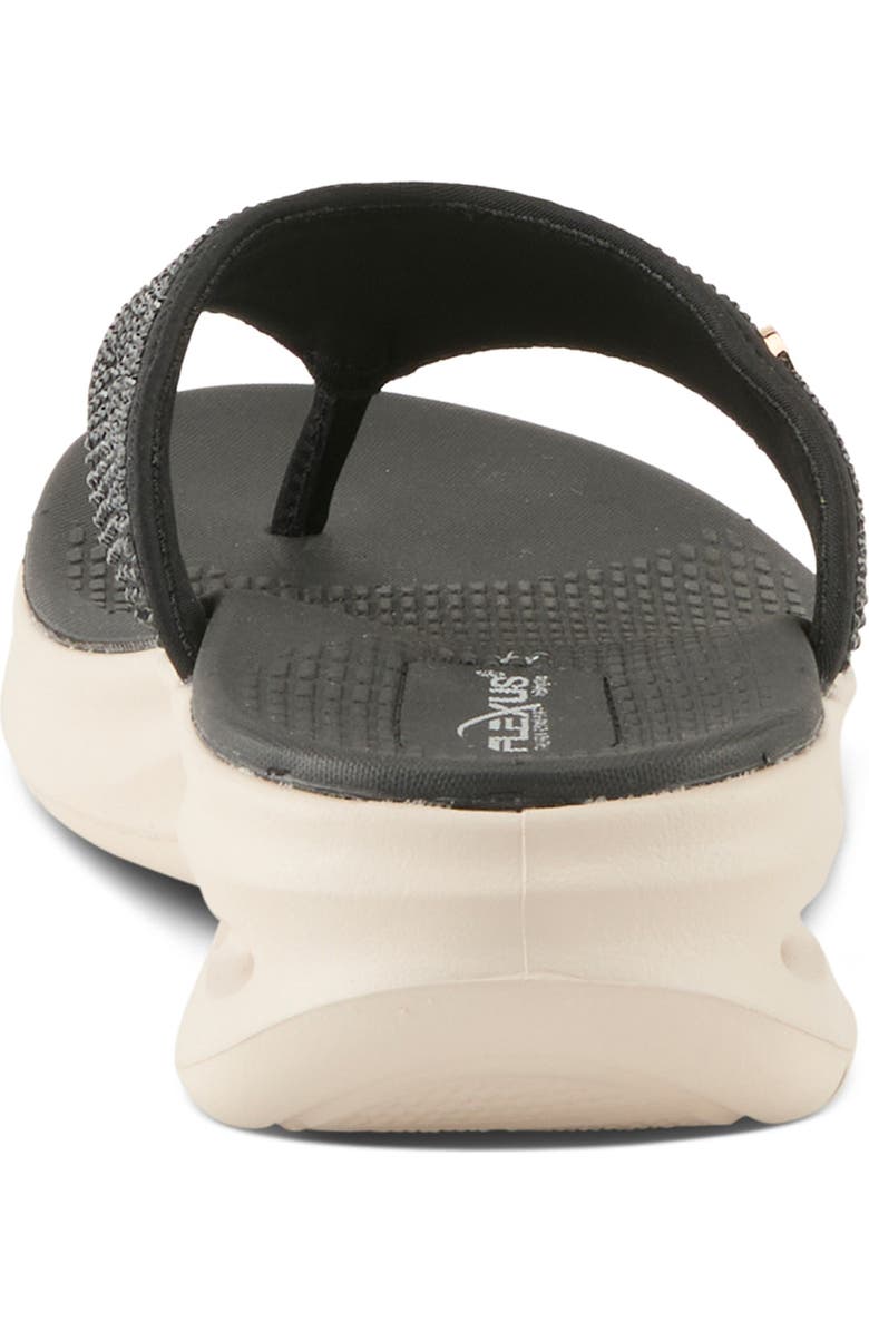 Flexus by Spring Step Gorski Platform Flip Flop, Alternate, color, Black