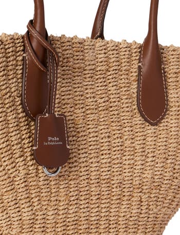 Polo Ralph Lauren Bellport Raffia Basket Tote | Nordstrom