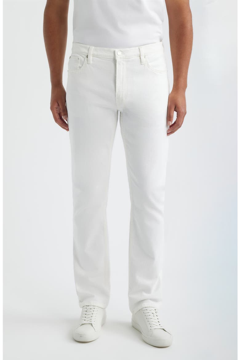Modern Straight Leg Jeans, Main, color, WHITE GRIND