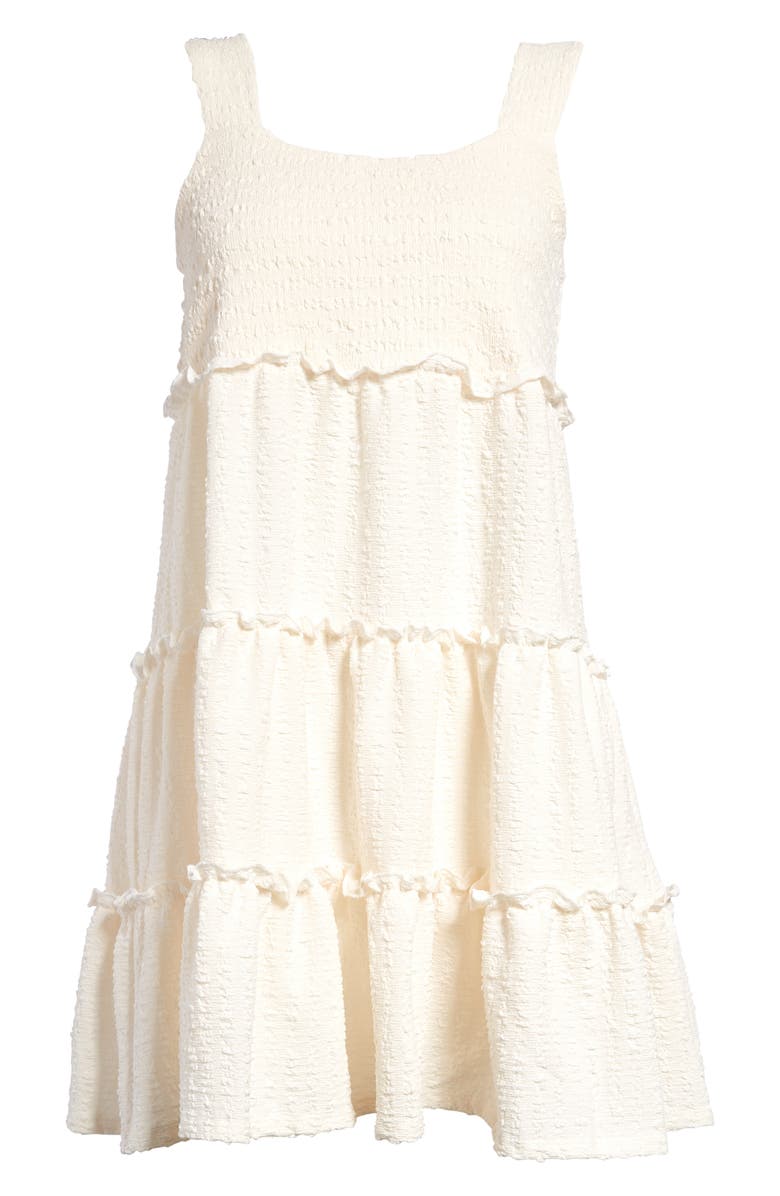Topshop Tiered Babydoll Dress, Alternate, color,