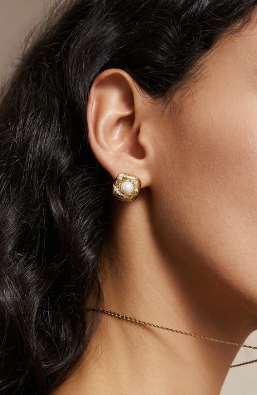 Rc Retro Chic Canary Ear Stud In Gold