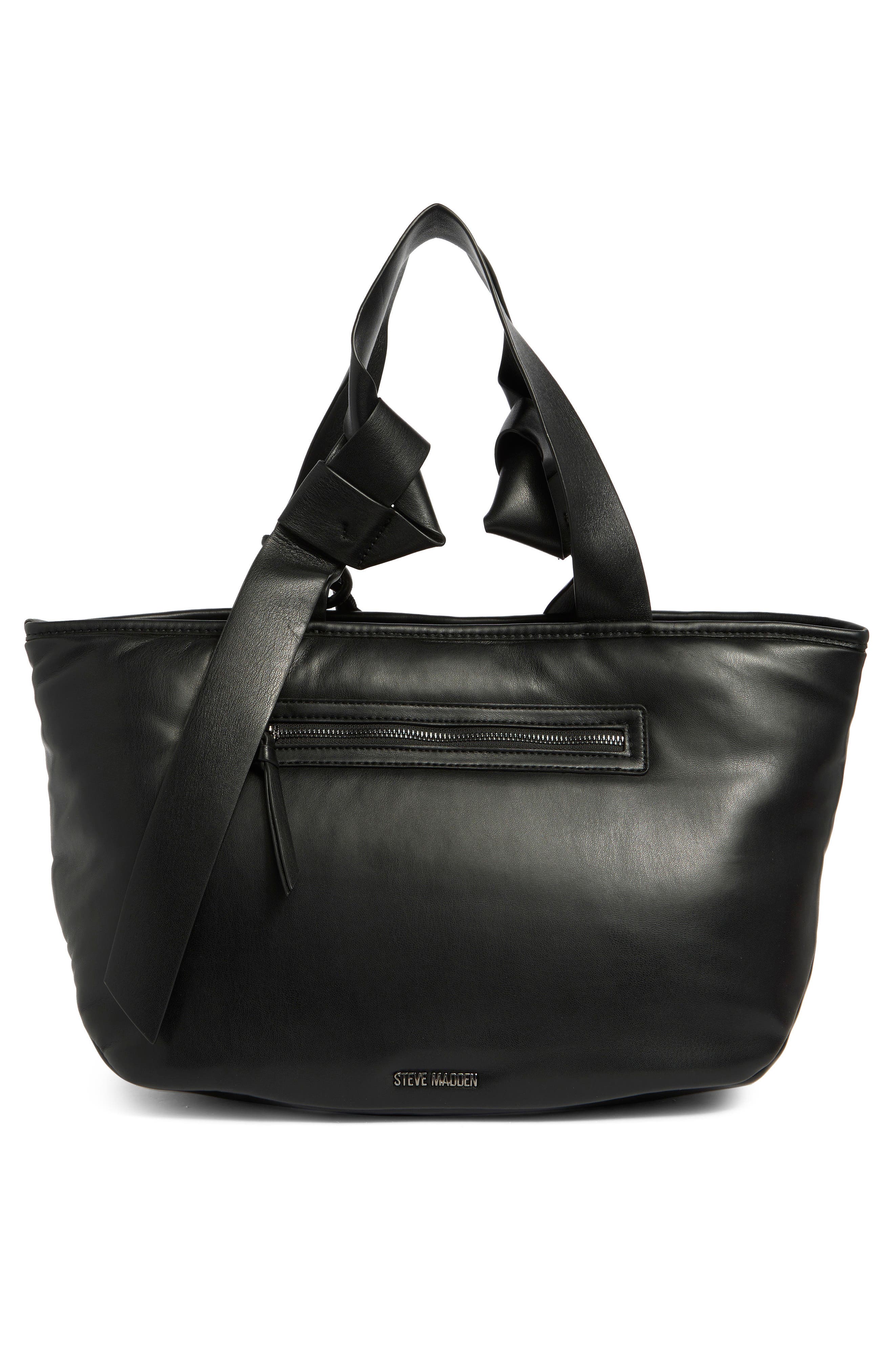 Steve Madden Bmiro Woven Tote Bag, Alternate, color, Black