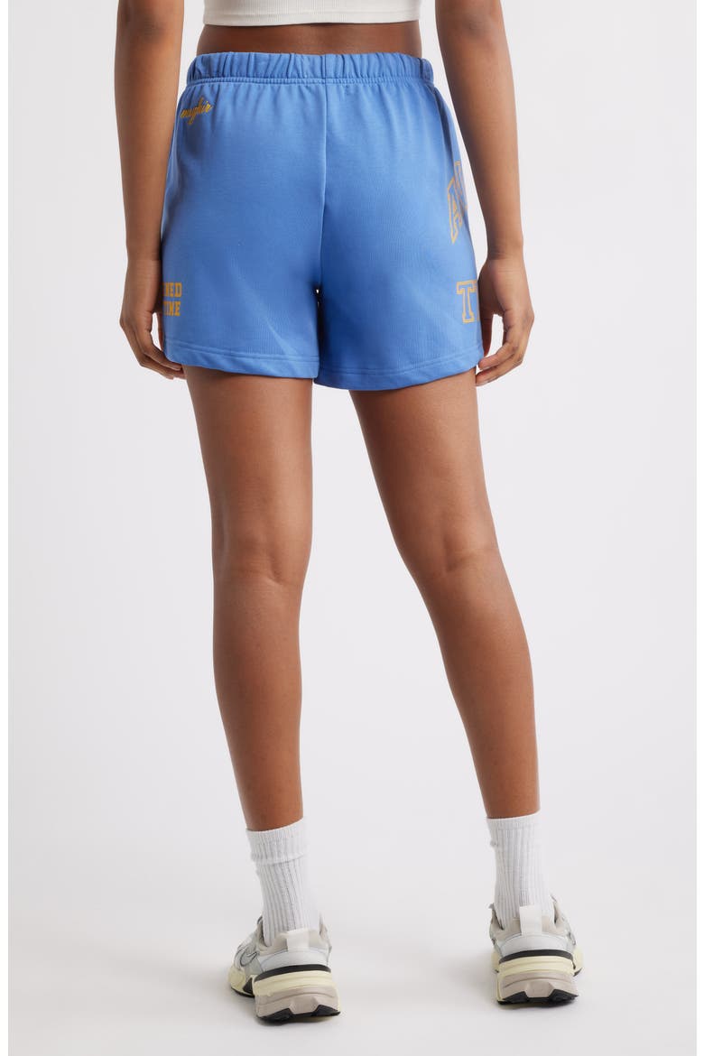 Angel Track Sweat Shorts, Alternate, color, BLUE