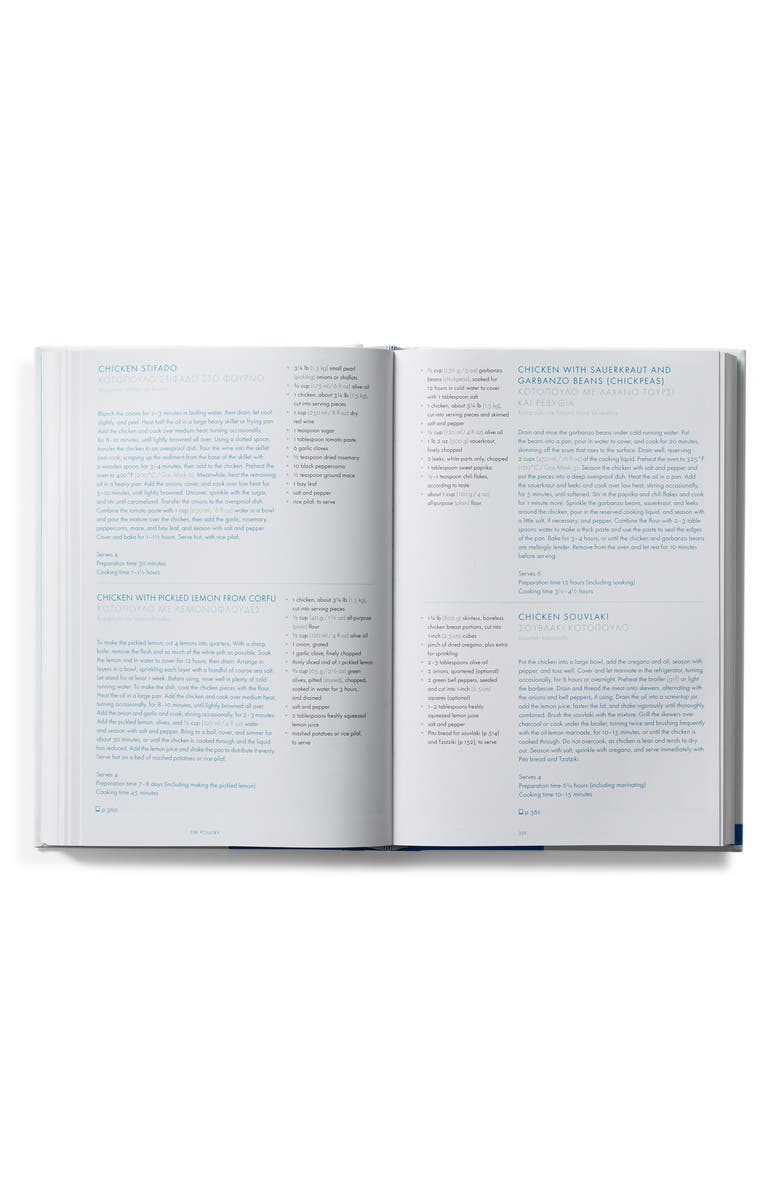 Phaidon Press 'Greece: The Cookbook' Book, Alternate, color, Blue/ White