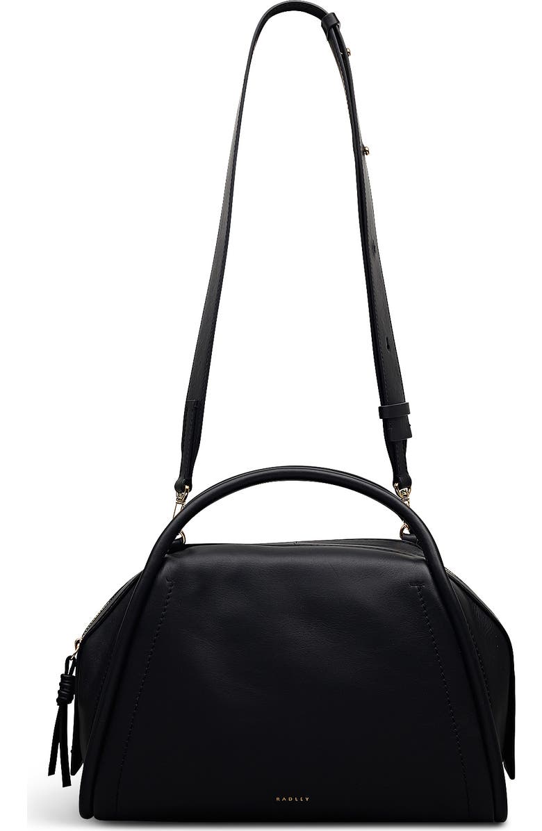 Radley The Golborne Medium Ziptop Satchel Bag, Main, color, Black