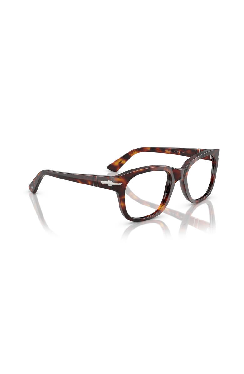 Persol 53mm Square optical glasses, Alternate, color, Tortoise