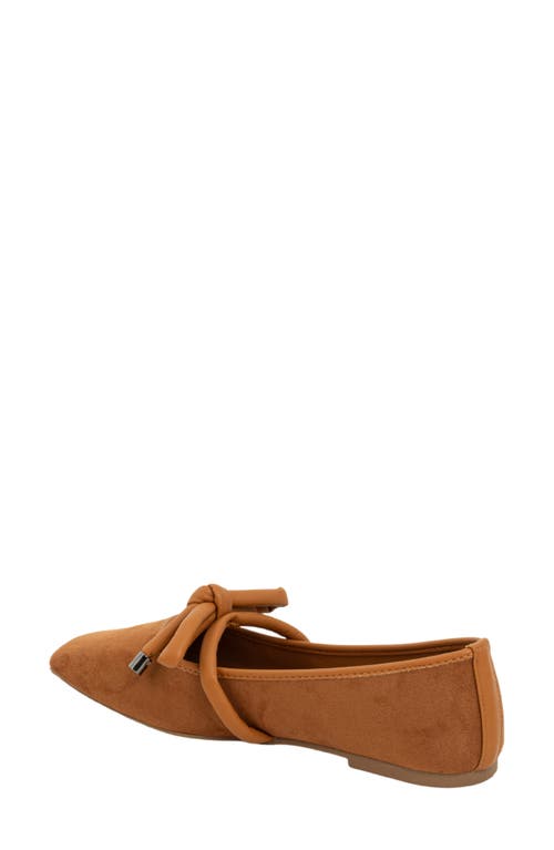 Shushop Adriana Square Toe Ballet Flat In Brown