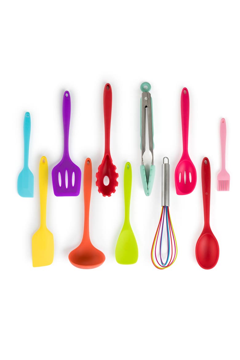 Silicone Cooking Utensils, Set of 12, Alternate, color, Multi