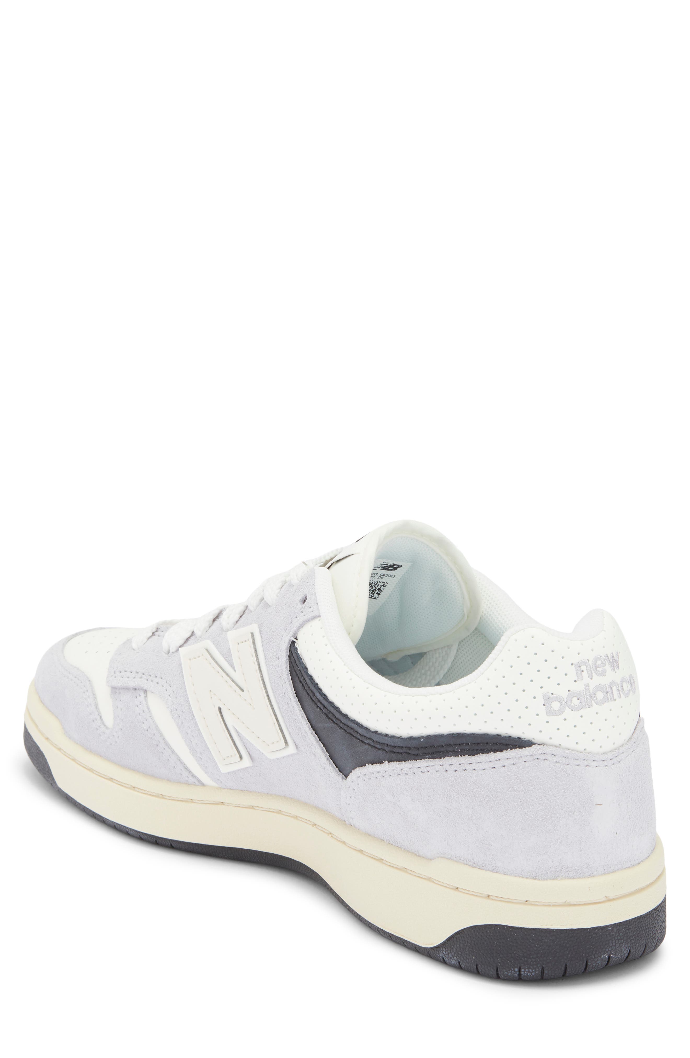 New Balance 480 Basketball Sneaker, Alternate, color, Grey/ Sea Salt