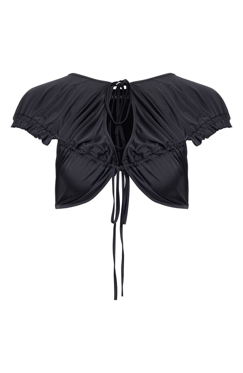 LIONESS Anna Crop Top, Alternate, color, Noir