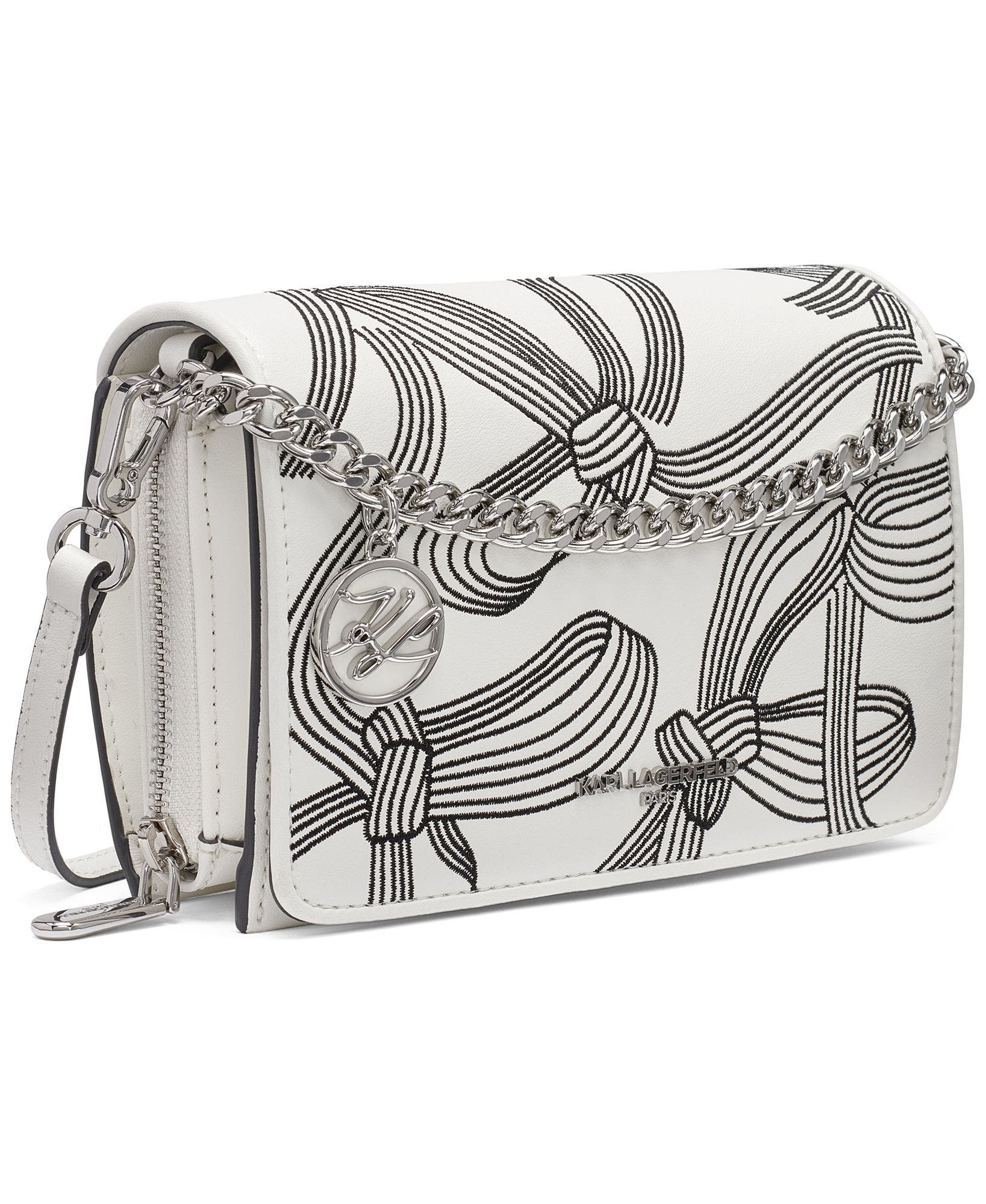 Lourdes Crossbody, Alternate, color, White/Black Print