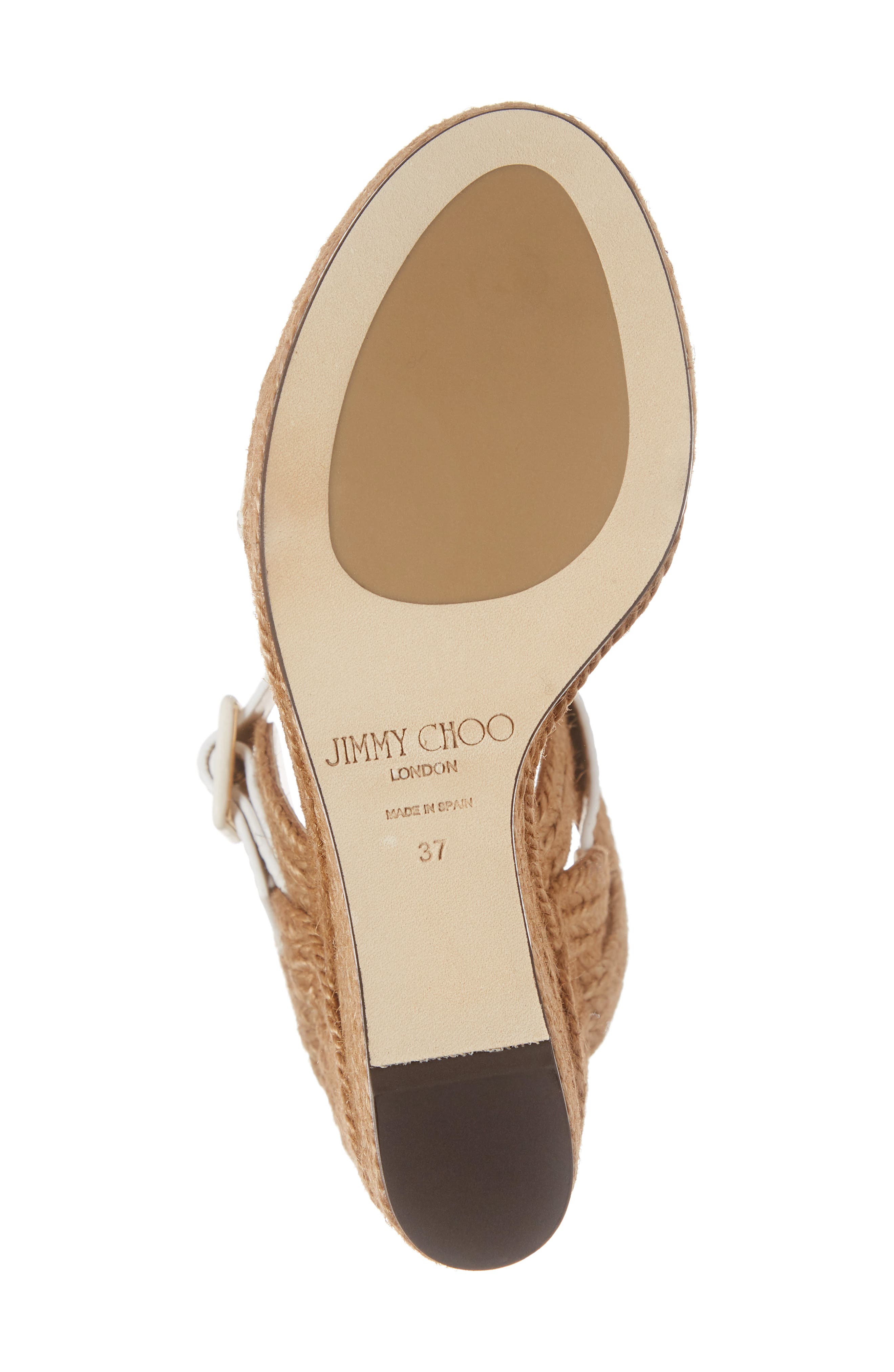 Jimmy Choo Delphi Braided Wedge Sandal, Alternate, color, 