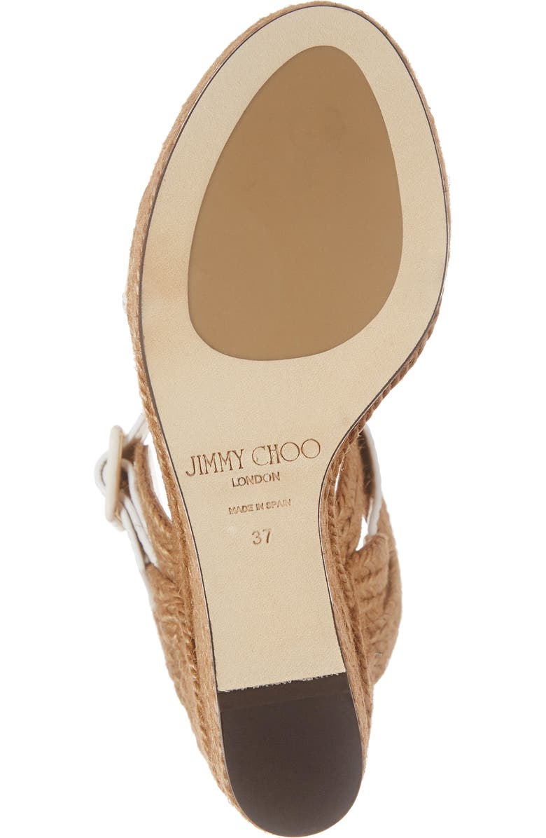 Jimmy Choo Delphi Braided Wedge Sandal, Alternate, color,