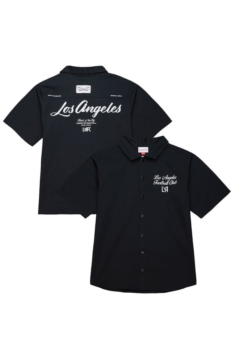 Mitchell & Ness Men's Mitchell & Ness Black LAFC Full-Snap Work Shirt, Alternate, color, 