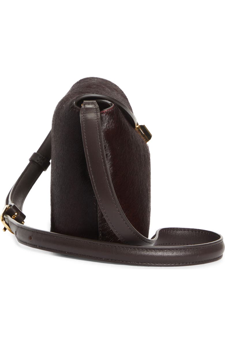 TOTEME T-Lock Genuine Calf Hair Clutch, Alternate, color, Wine