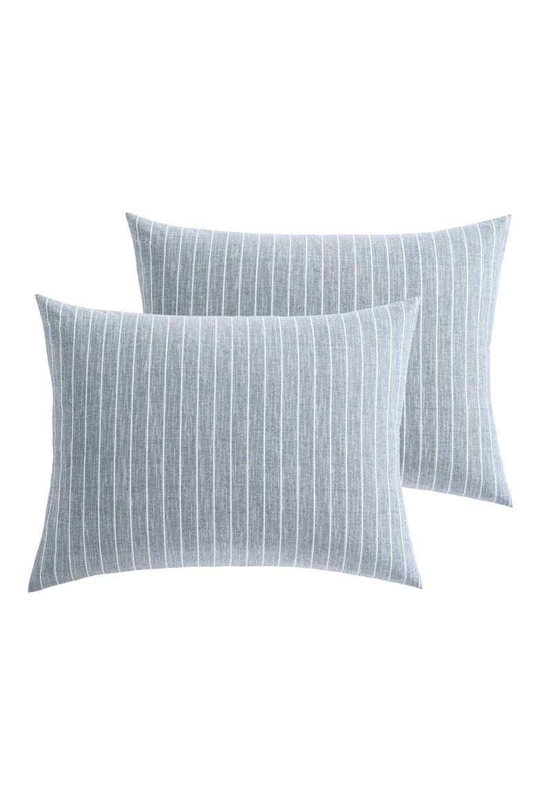 Jackson Stripe 3-Piece Cotton Comforter Set, Alternate, color, LIGHT BLUE