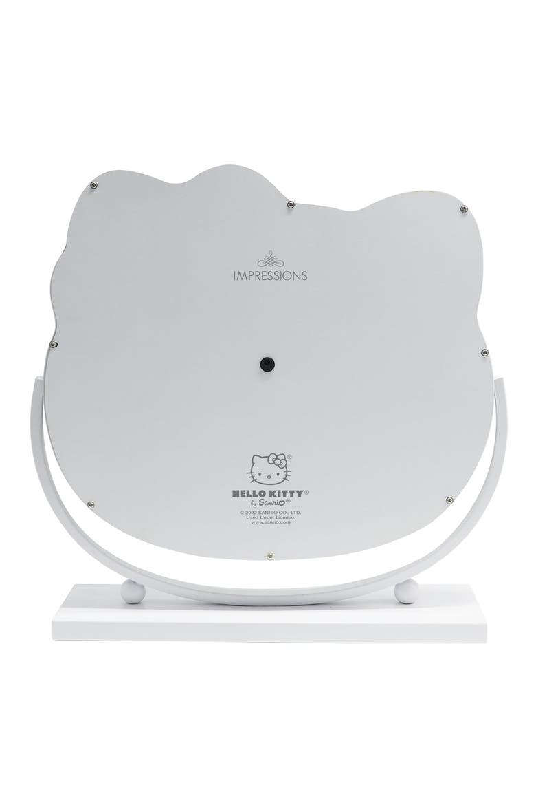 Hello Kitty® Kawaii LED Tabletop Makeup Mirror with Base, Alternate, color, White