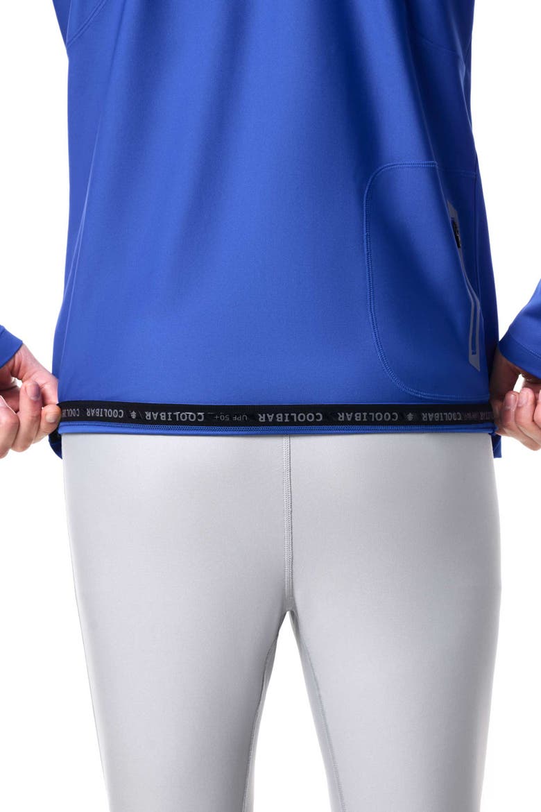 Men's Nocona Zip Rash Guard, UPF 50+ Sun Protection, Alternate, color, Baja Blue