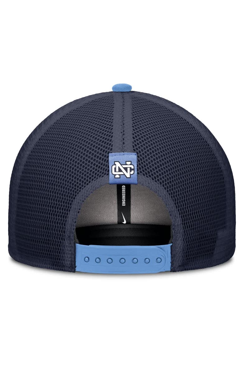 Men's Nike Carolina Blue/Navy North Carolina Tar Heels Legacy Arch Rise Performance Trucker Adjustable Hat, Alternate, color, Light Blue