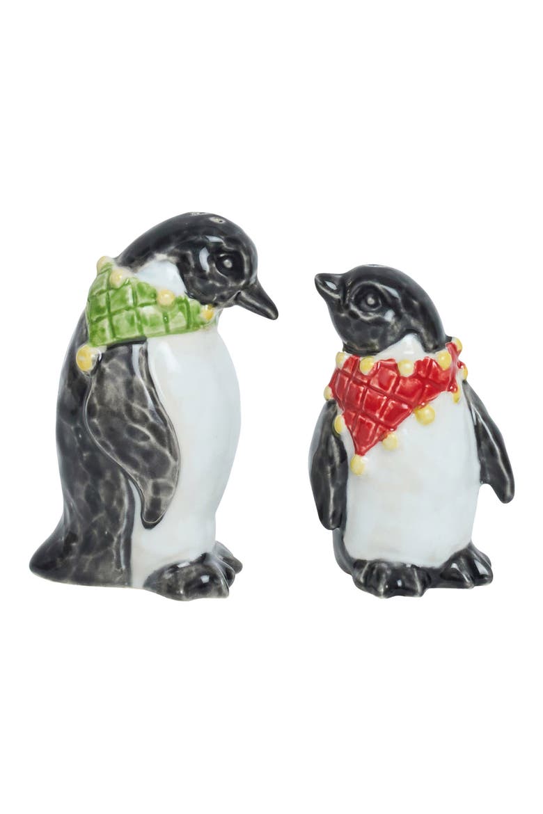 Clever Creatures Penguin Salt & Pepper Shaker Set, Main, color, MULTI