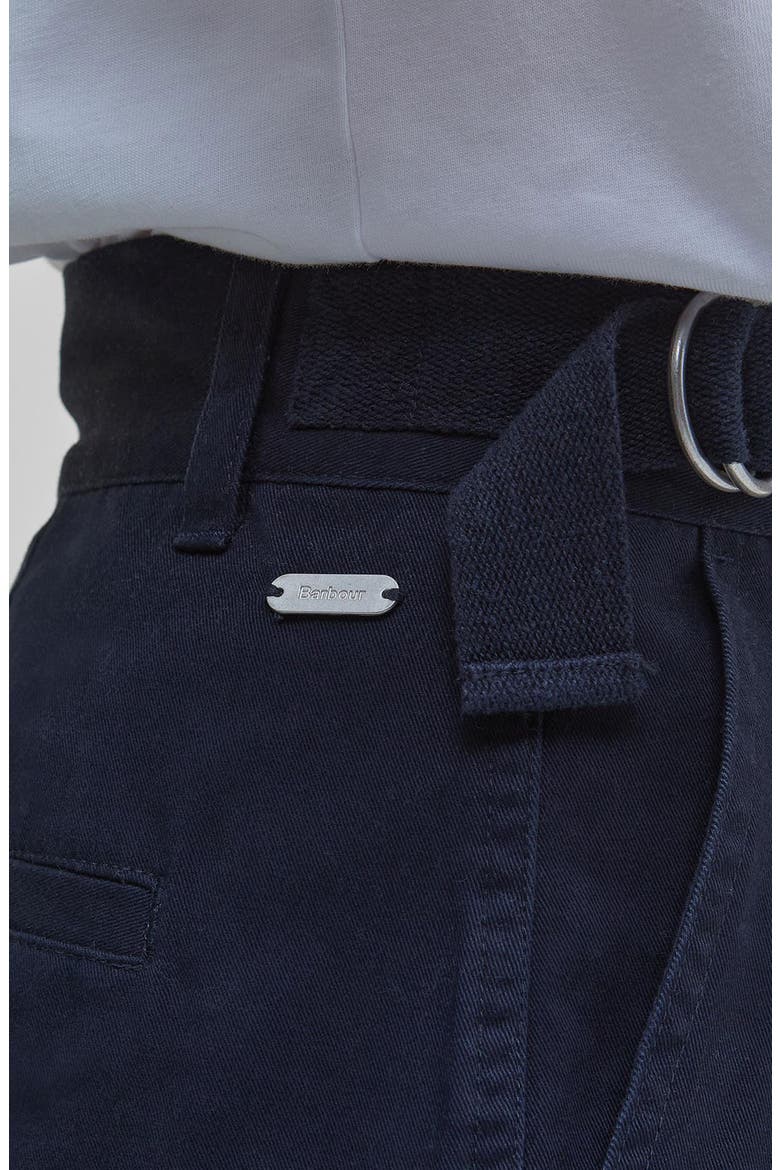 Cecile Cotton Twill Shorts, Alternate, color, NAVY