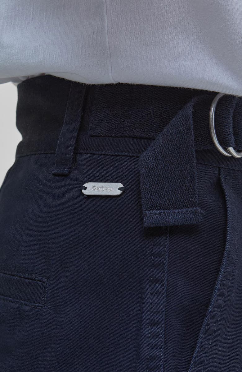 Barbour Cecile Cotton Twill Shorts, Alternate, color, Navy