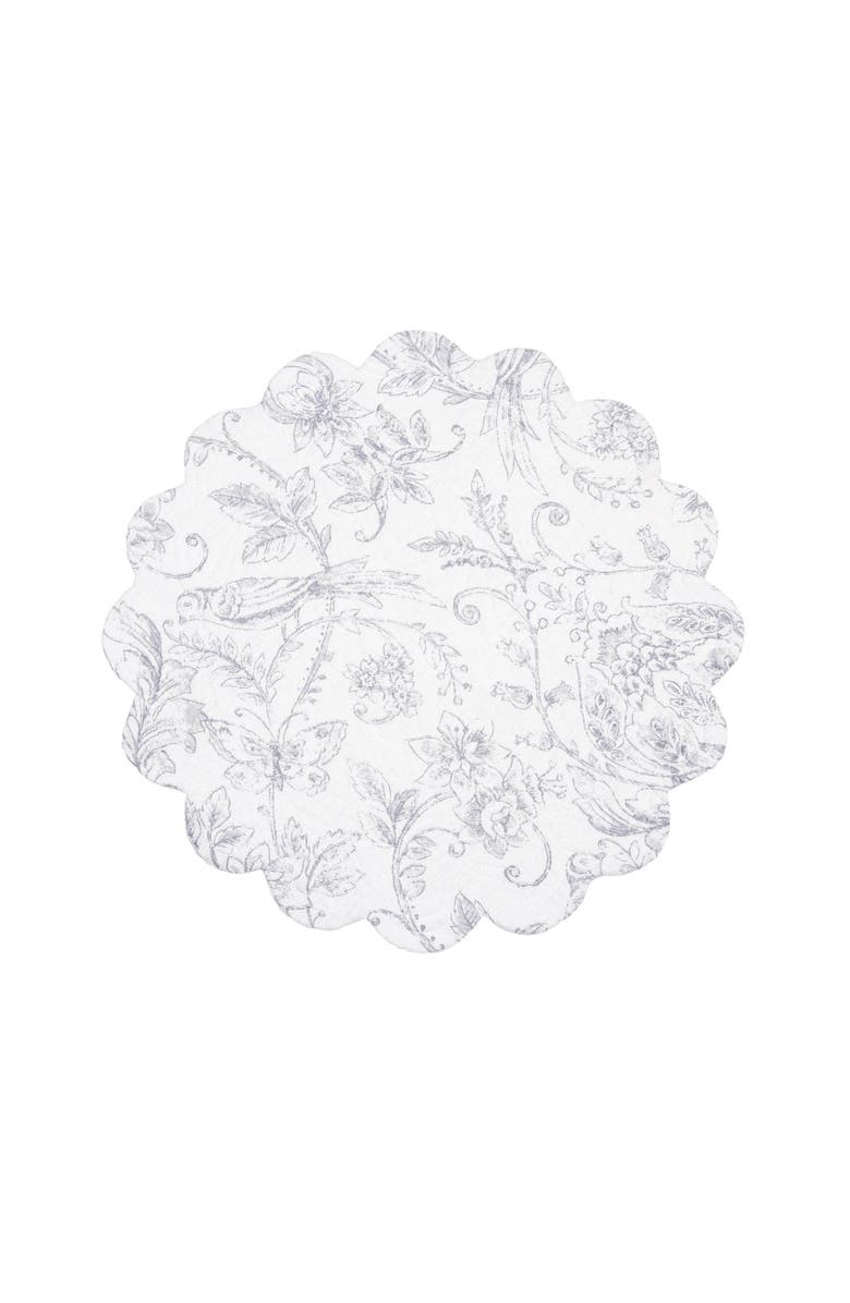 C&F Home Callahan Songbirds Round Placemats Set of 6, 17", Alternate, color, Purple