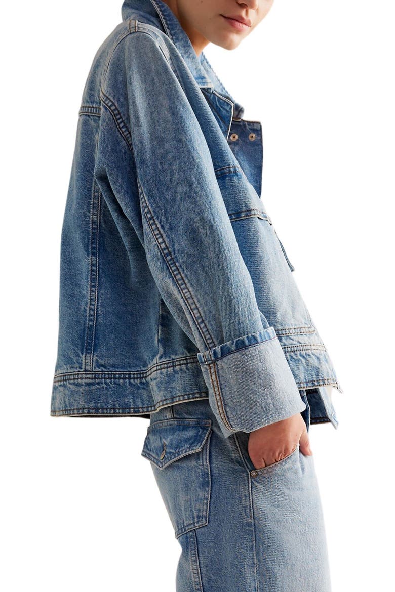 Suzy Oversize Denim Jacket, Alternate, color, SUNNY SIDE